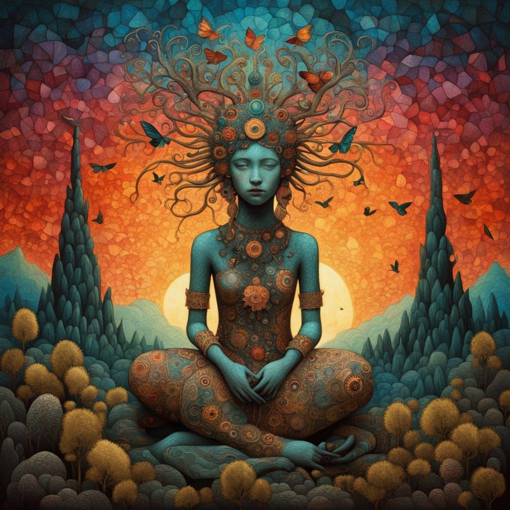 Shaman Weaves Labyrinthine Sculpture from Cracked Music