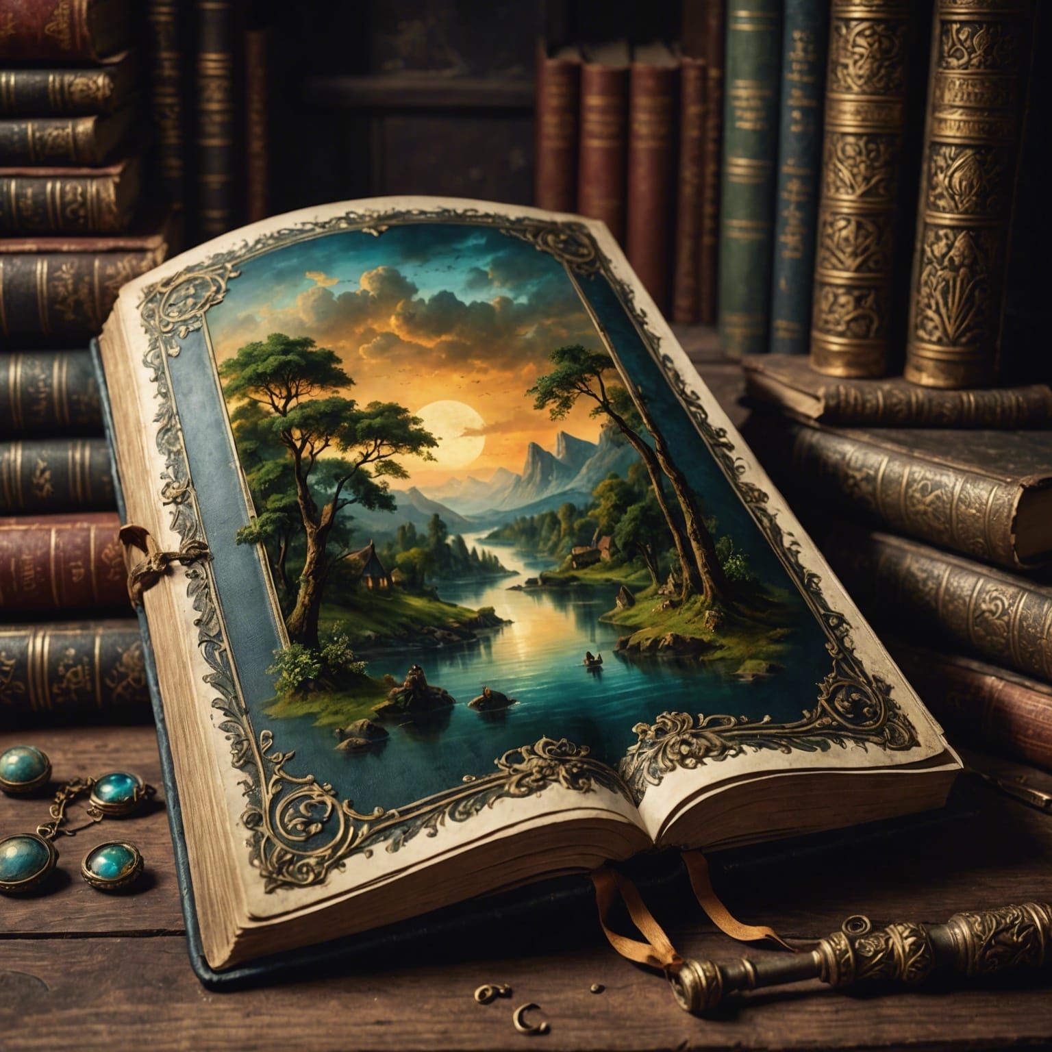 Victorian-Era Fantasy Book Art