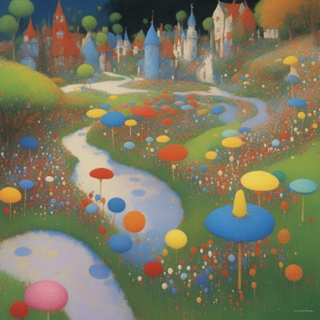 Idyllic Daydream Landscapes in Black and White