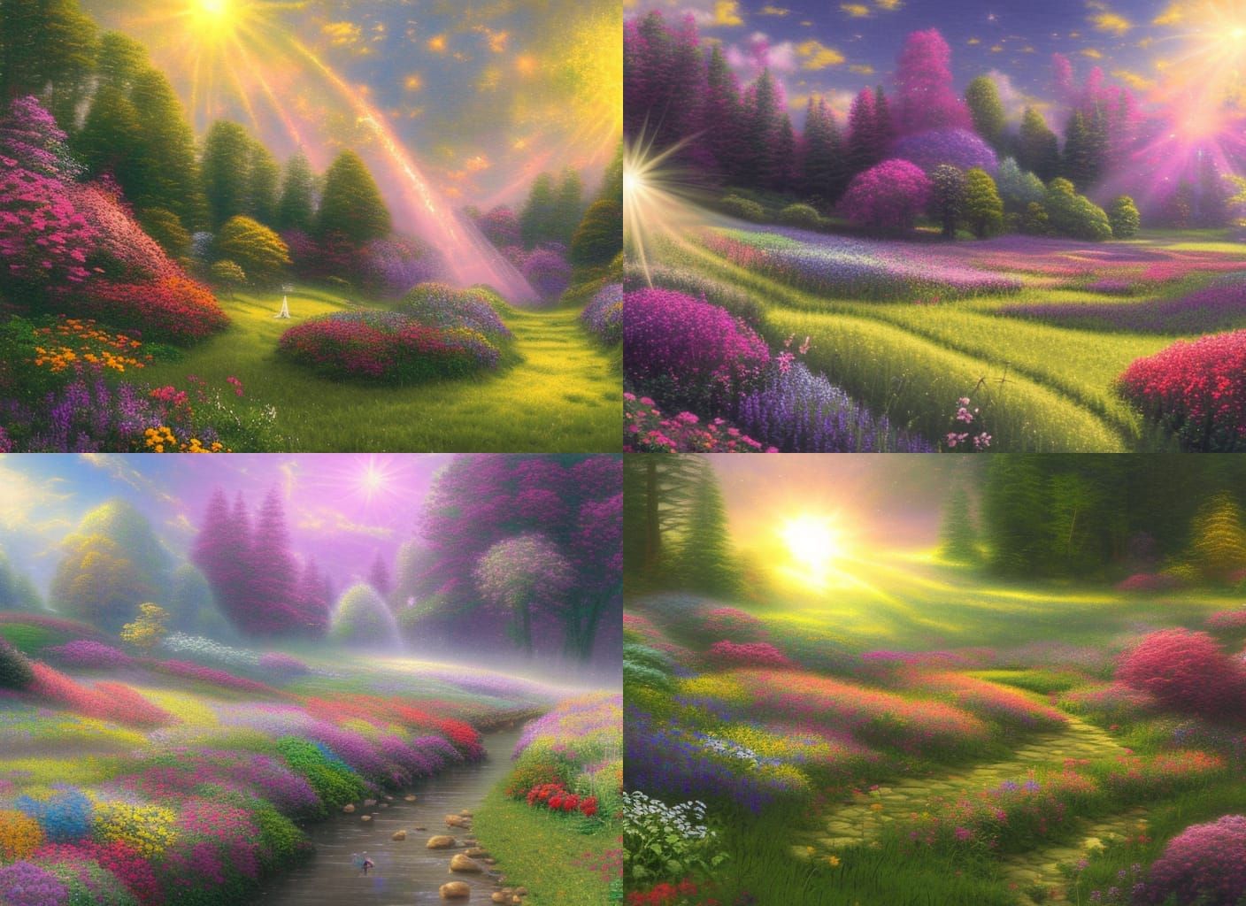 Heavenly Floral Galaxy in Soft Focus