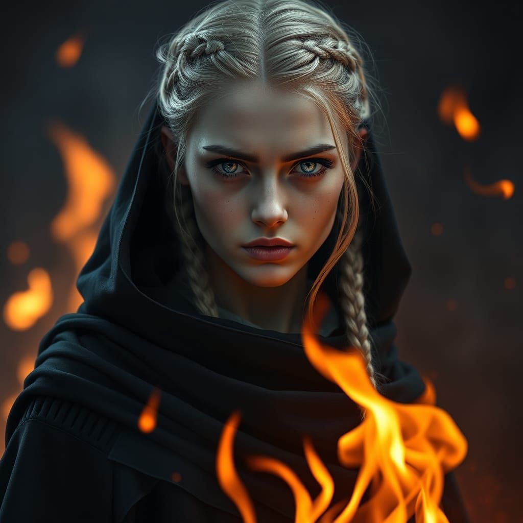 Mysterious Assassin in Fiery Isolation