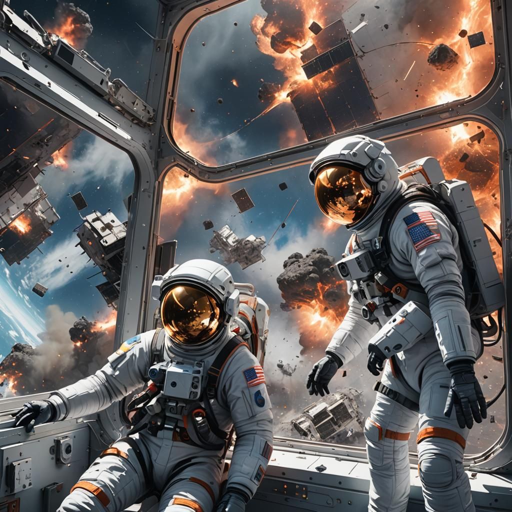 Breathtaking Anime-Inspired Apocalyptic Scene from Space