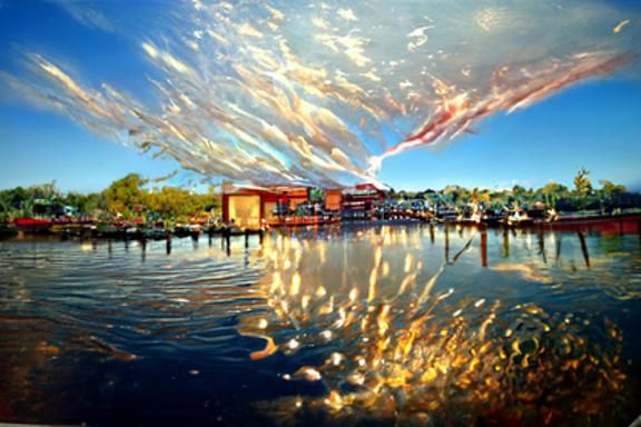 Vibrant Daytime Fireworks Scene