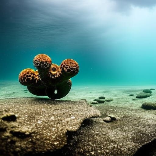 Cthulhu Amidst Turbulent Ocean Depths