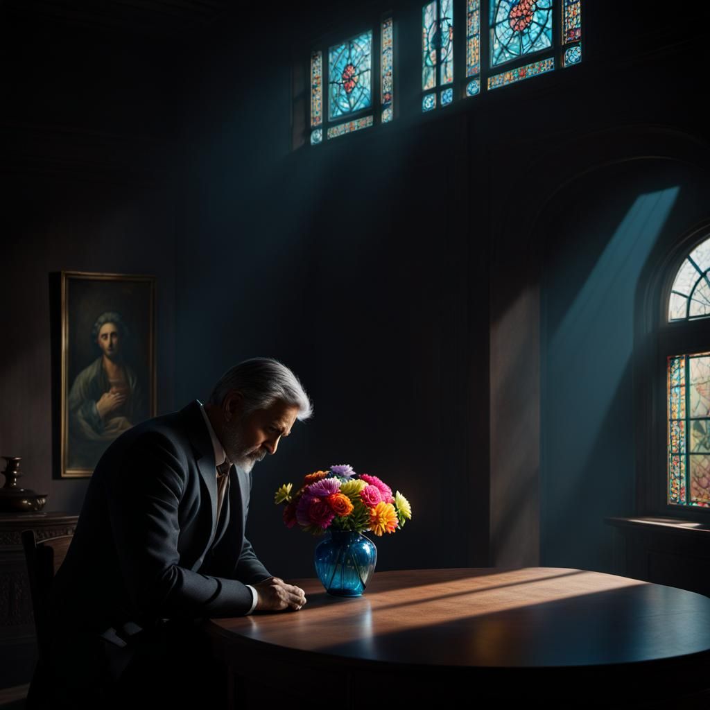 A Brooding Masterpiece in Triadic Hues