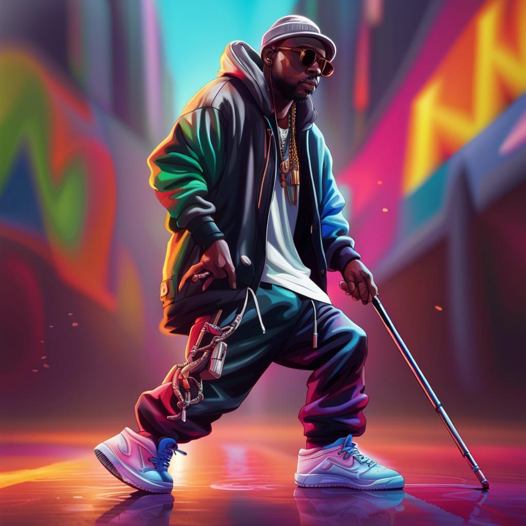 Hip Hop Icon in Vivid Detail