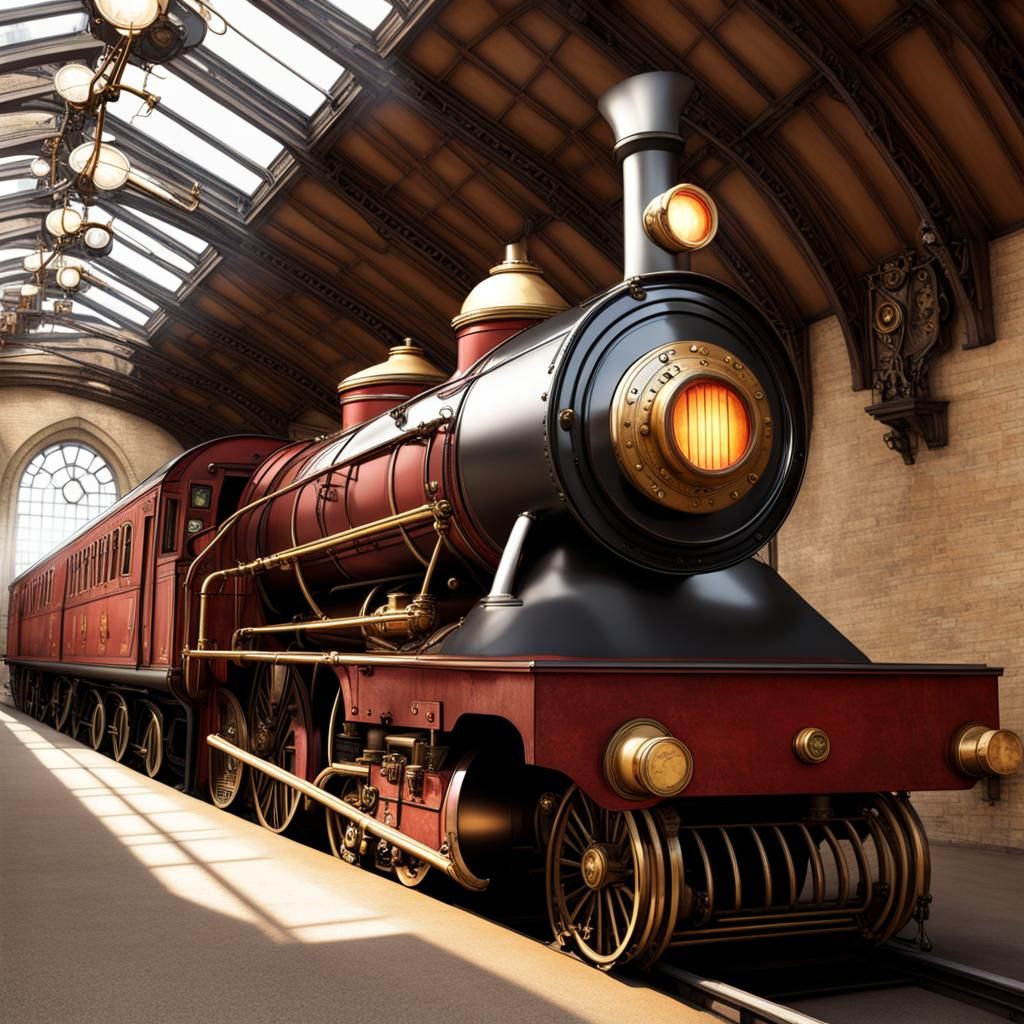 Hogwarts Express in Steampunk Style