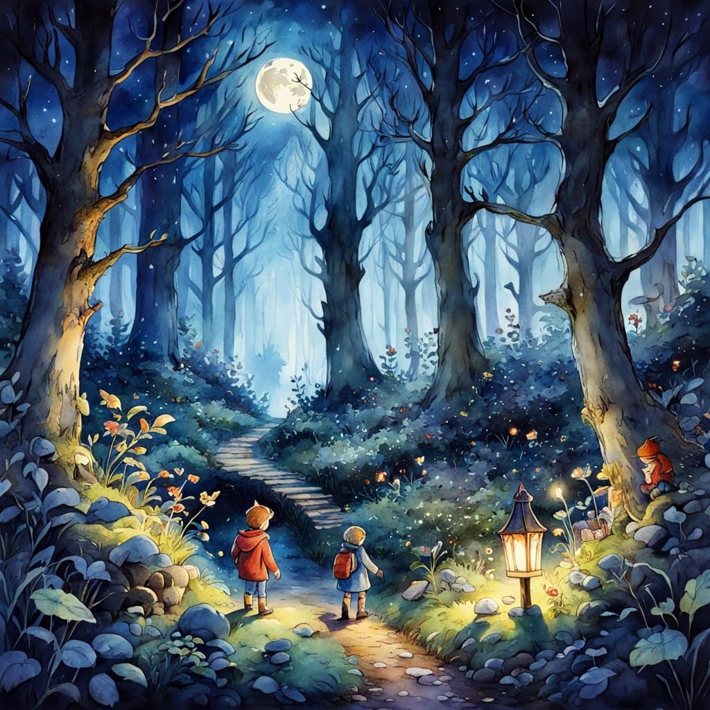 Enchanted Midnight Forest Adventure: Brambly Hedge Style