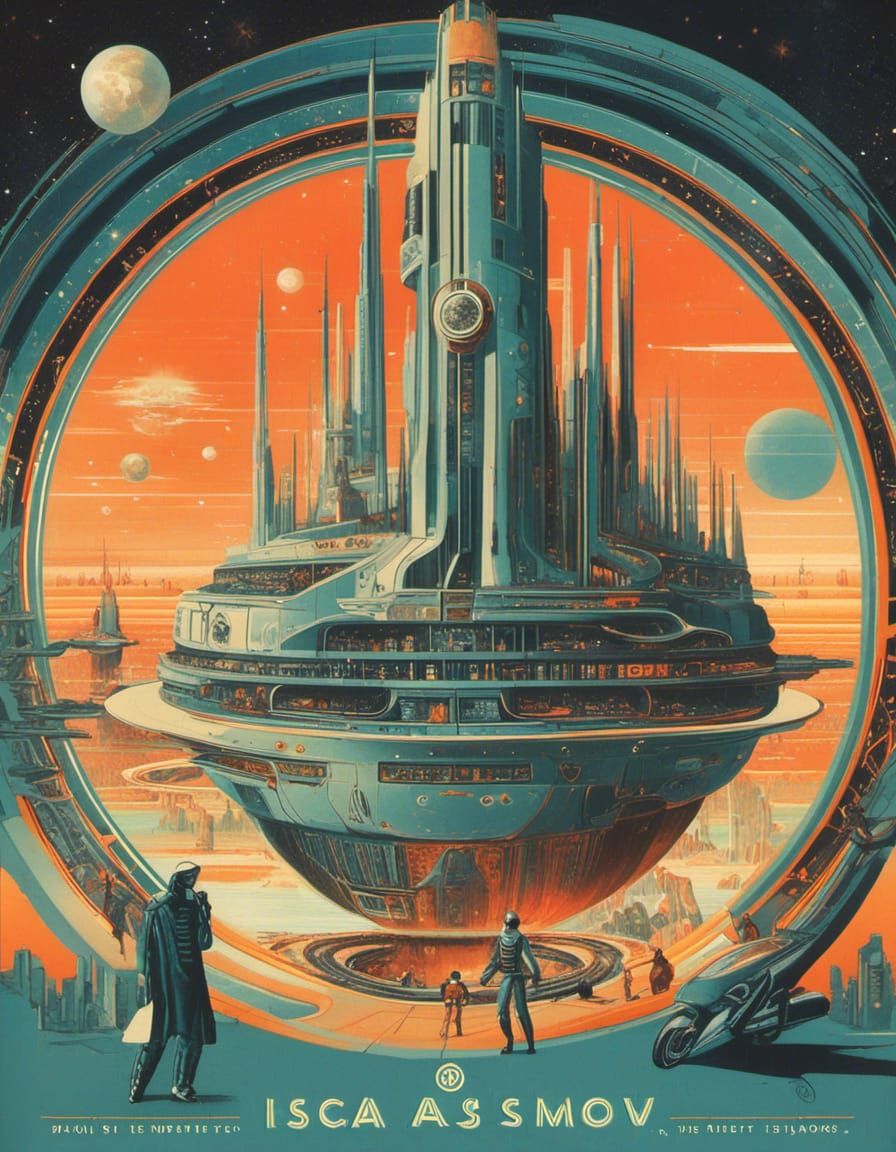 Retro Futuristic Utopia Book Cover