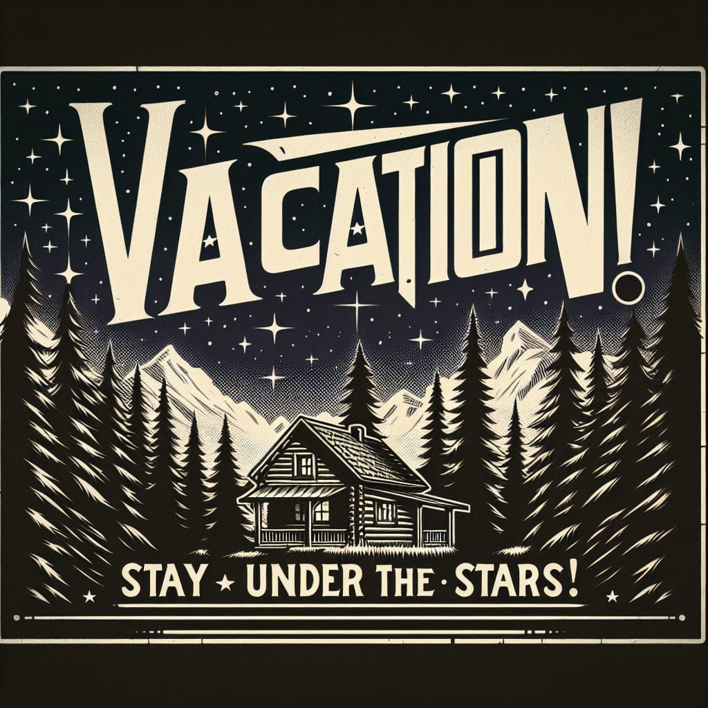 Cozy Cabin Retreat Under the Starry Night Sky