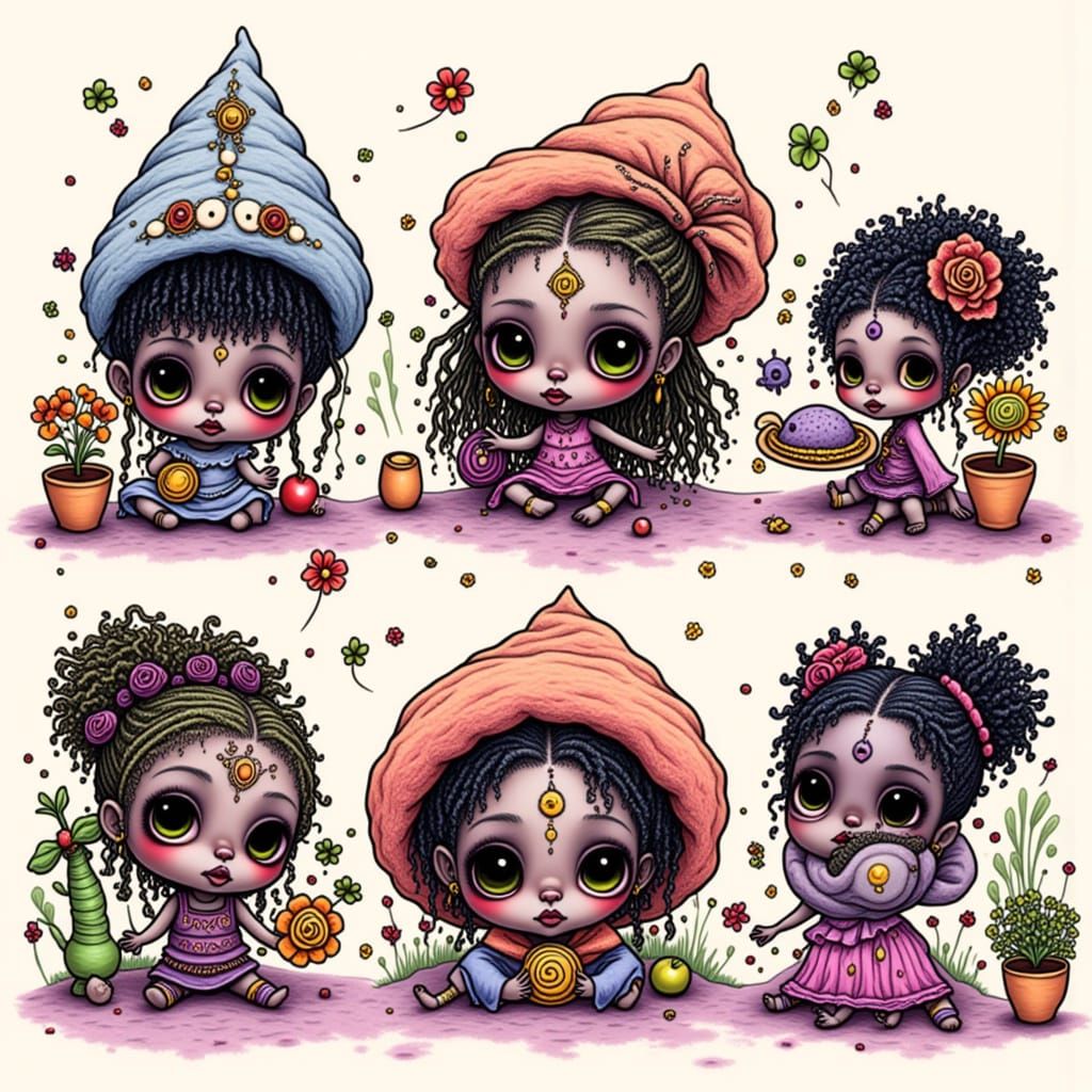 Mysterious Voodoo Doll Art