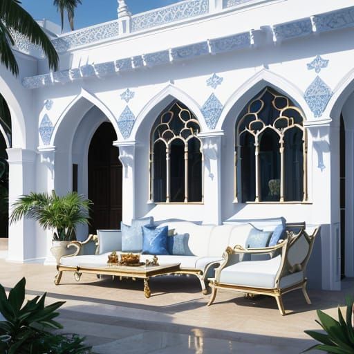 Magical Art Deco Villa Under Starry Skies