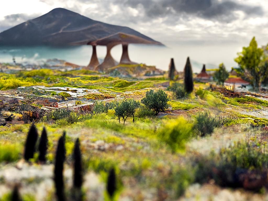 Surreal Landscape Vista in Antipodeans Style