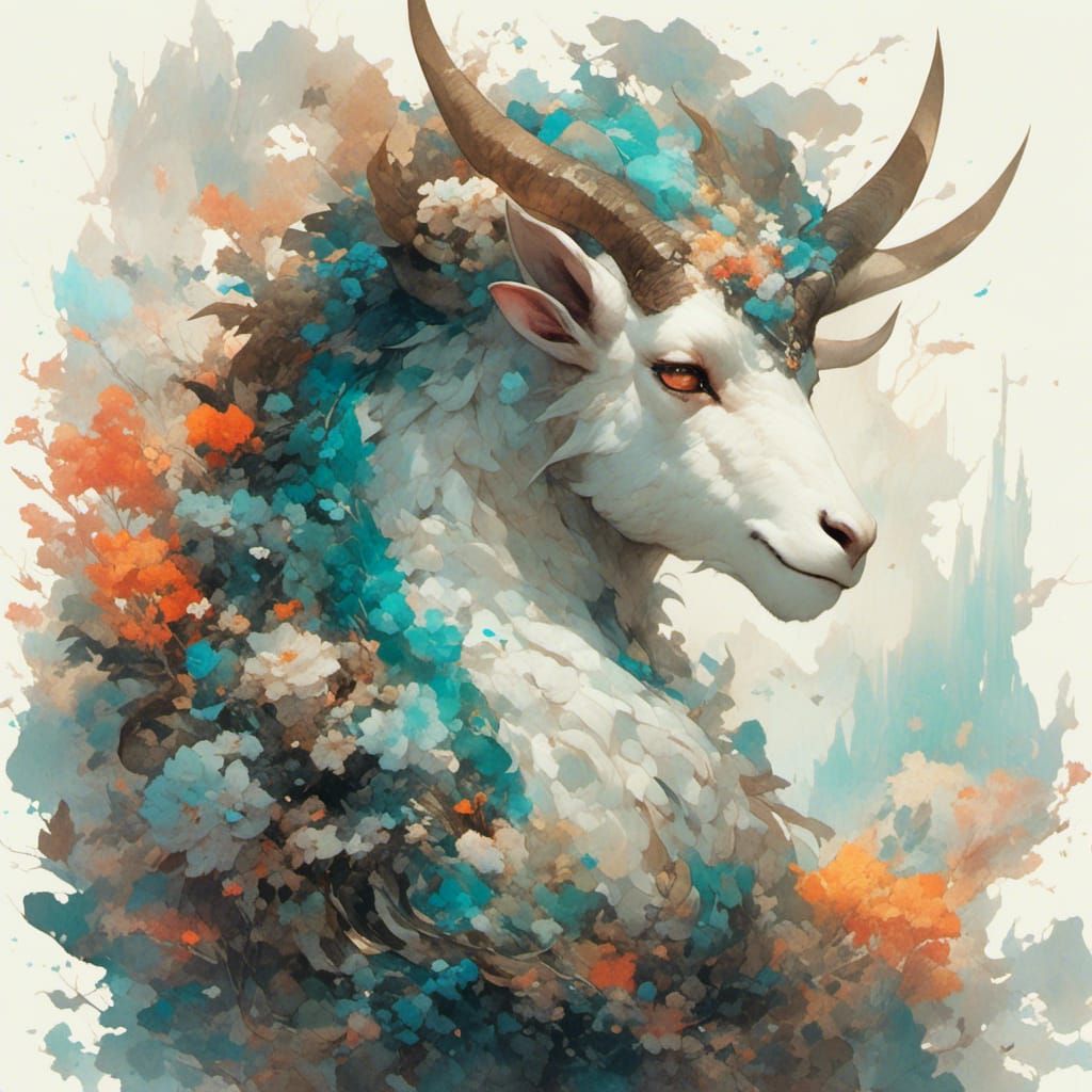 Adorable Mythical Dragon in Watercolor Anime Style