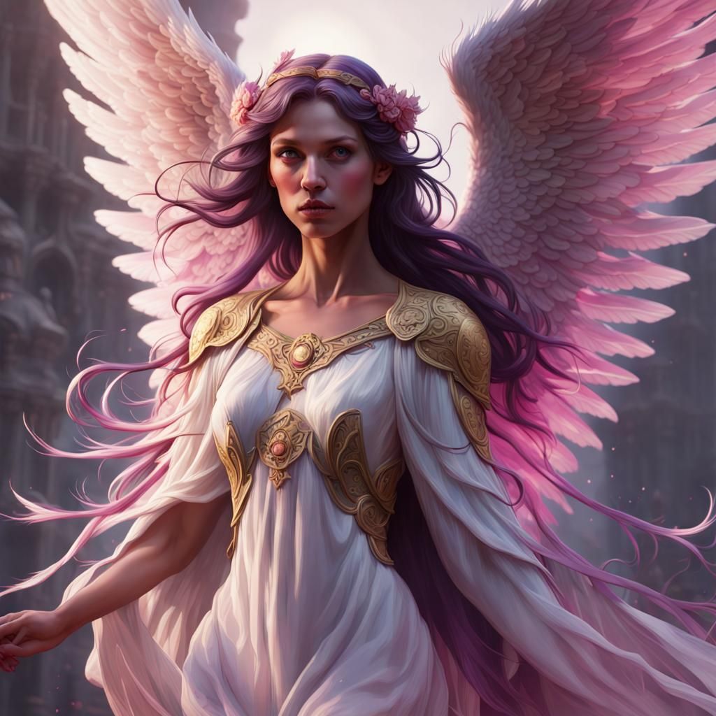 Dark Fantasy Angel in Intricate Detail