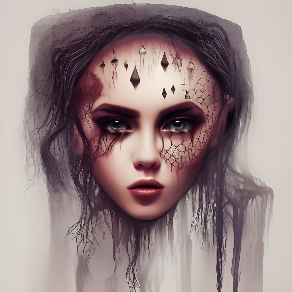 Dark Fantasy Portrait in Intricate, Lowbrow Style