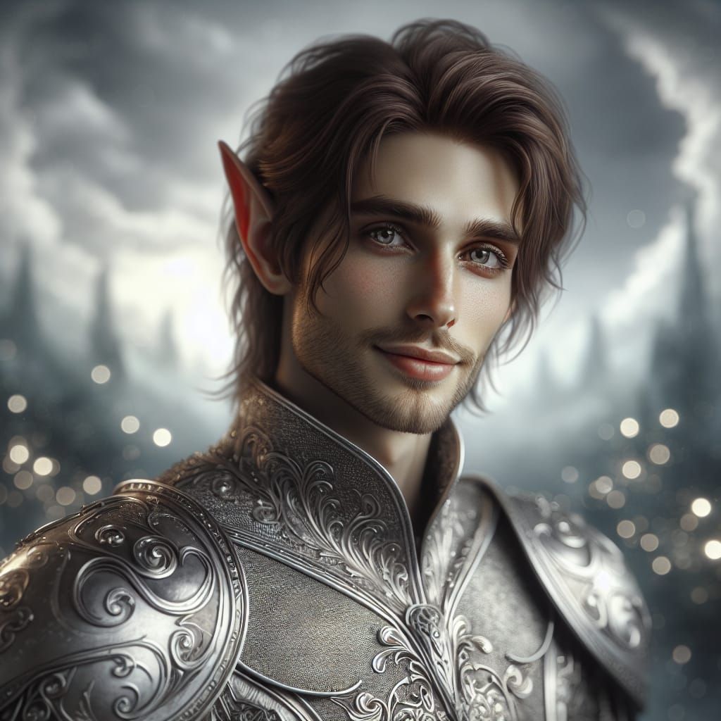 Ethereal Elf Knight in Hypermaximalist Armor