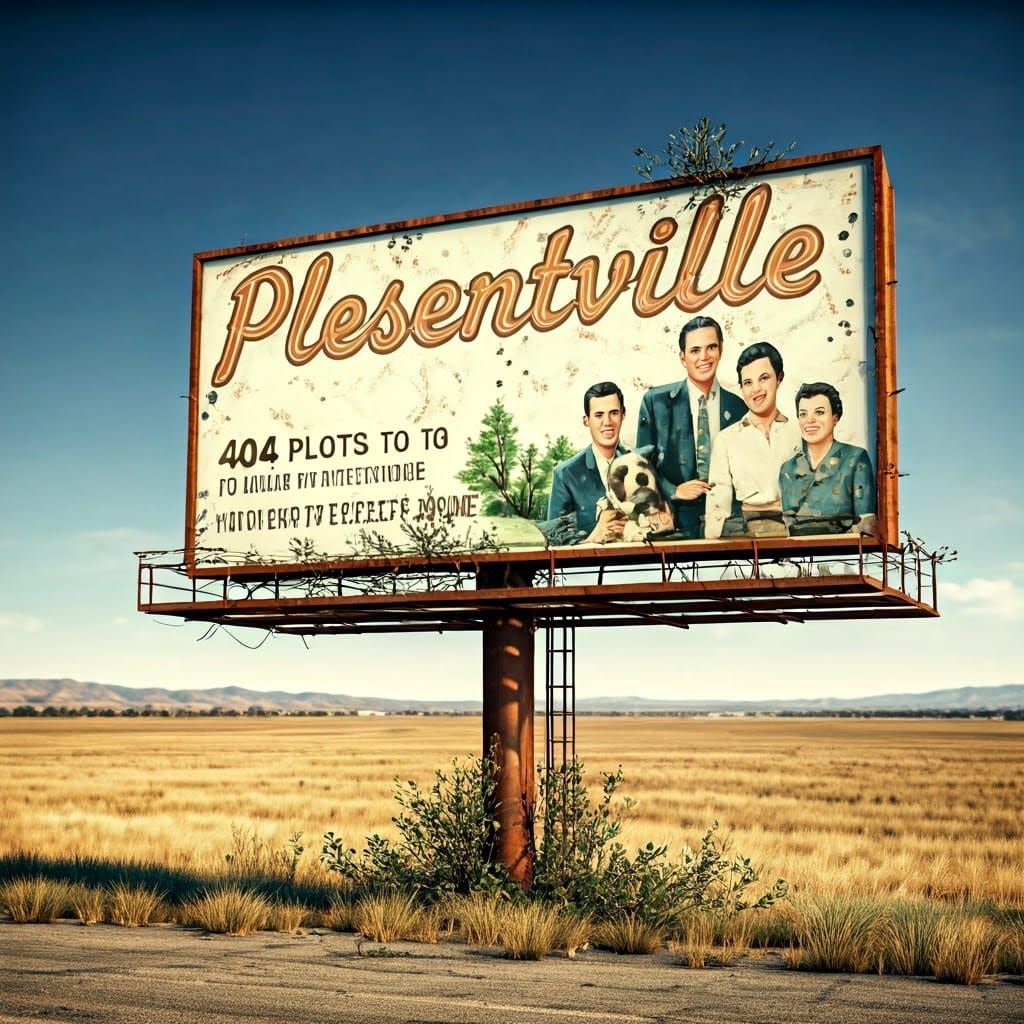 Forgotten Dream of Suburban Perfection in Plesentville