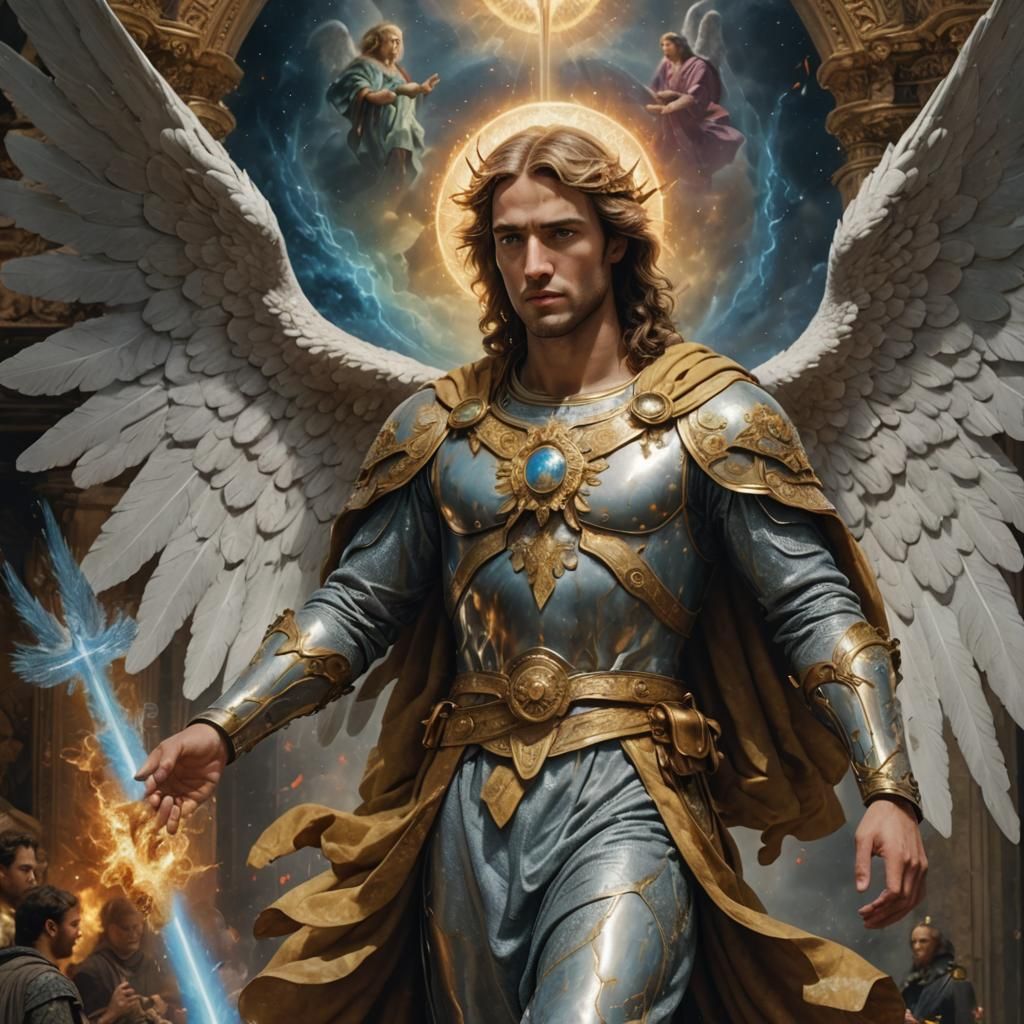 Archangel Gabriel Descends in Stunning Digital Matte Paintin...