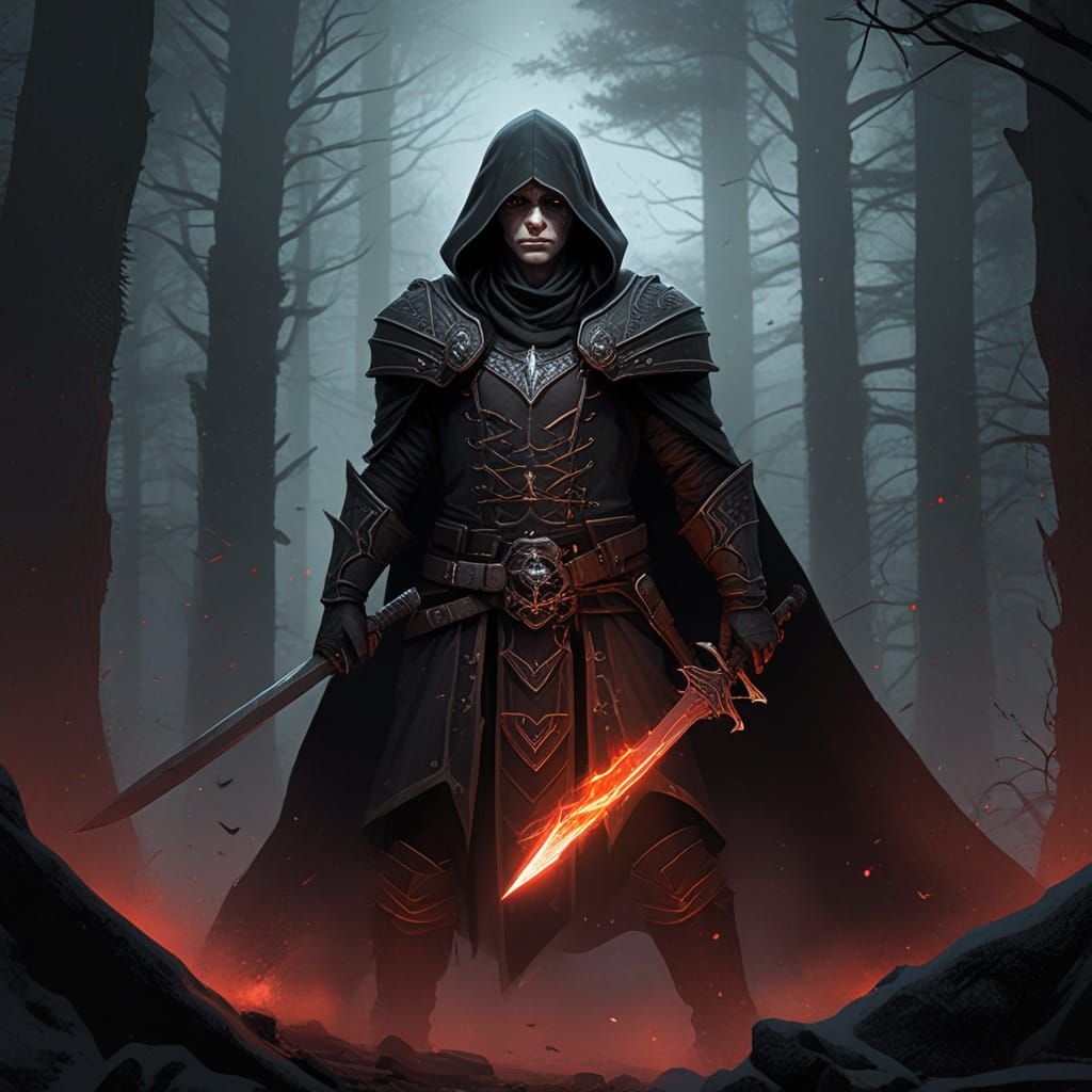 Dark Fantasy Landscape in Grimdark Style