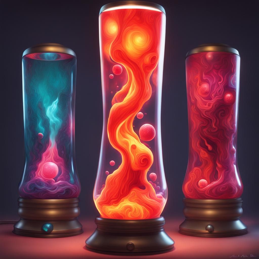 wondrous lava lamp trio