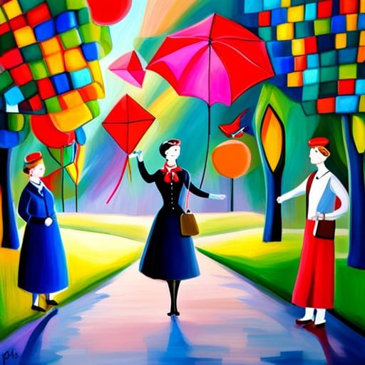 Mary Poppins in park