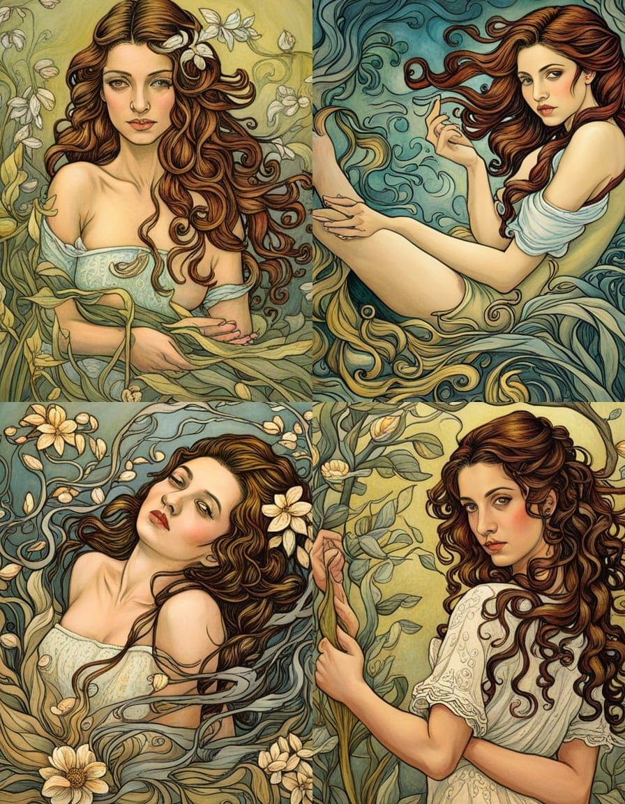 Dreamlike Whimsy in Watercolor Style