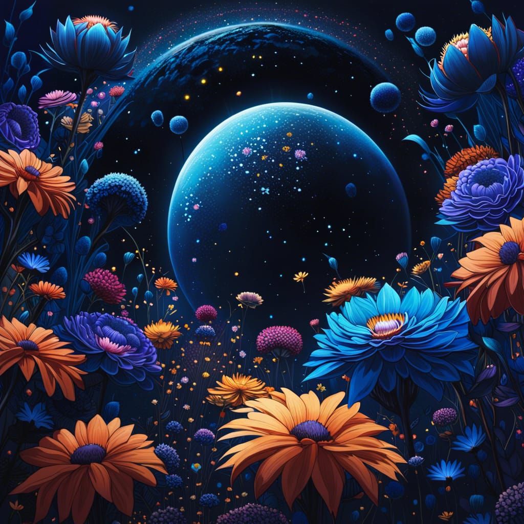 Extraterrestrial Floralia in Celestial Bloom