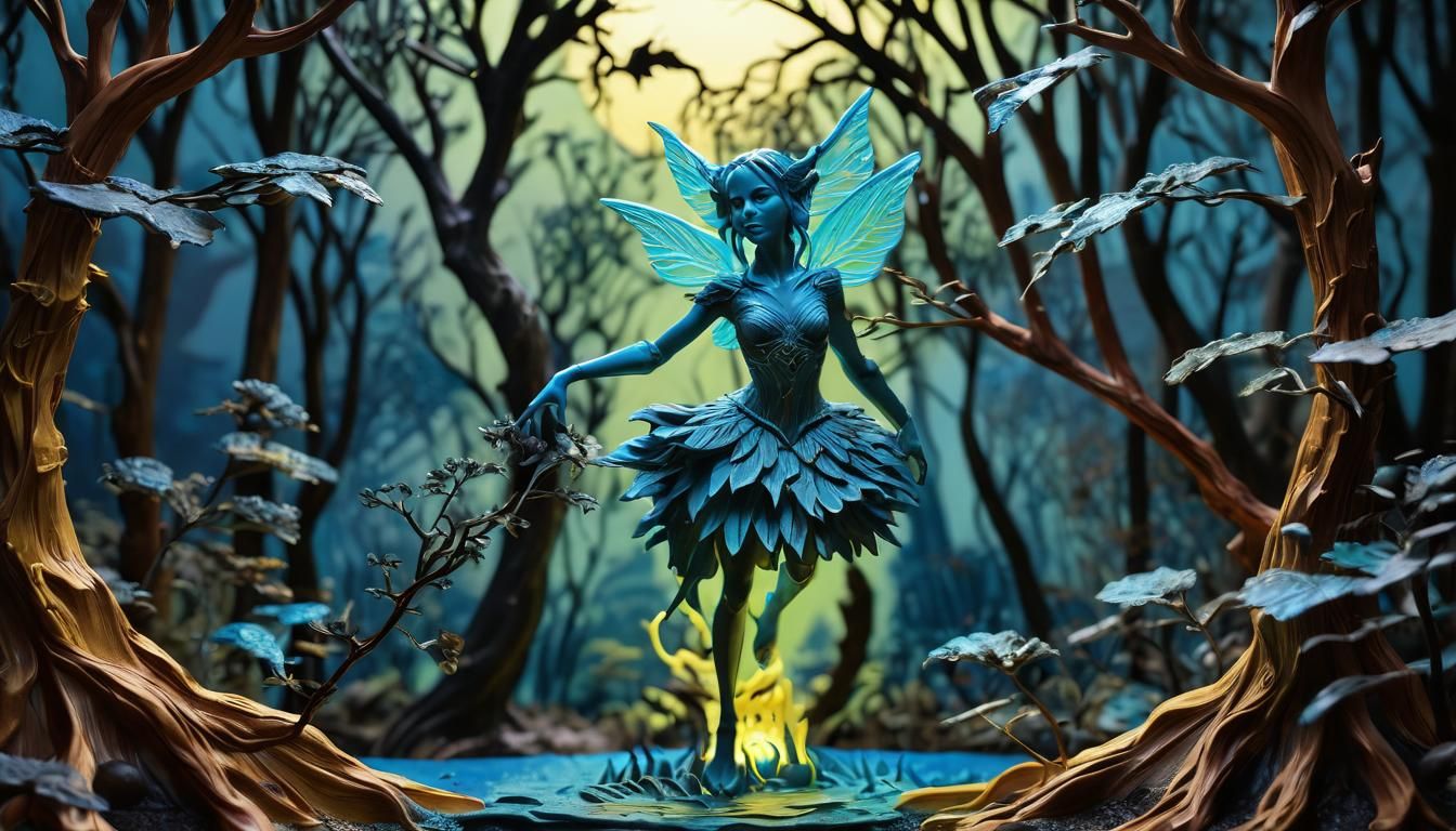 Whimsical Dawn in an Australian Fantasy Forest