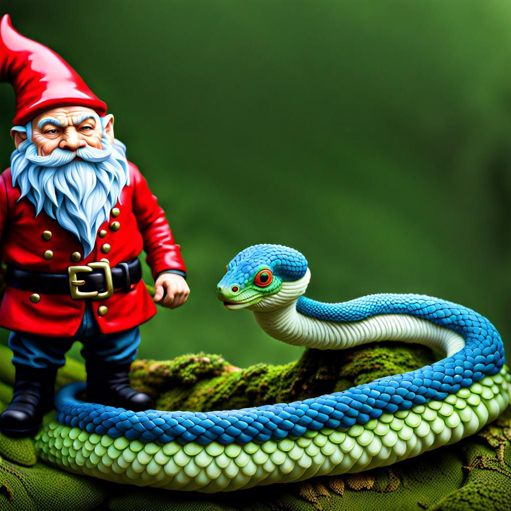 Fascinating Study of Gnomes and Snakes in Realistic Detail