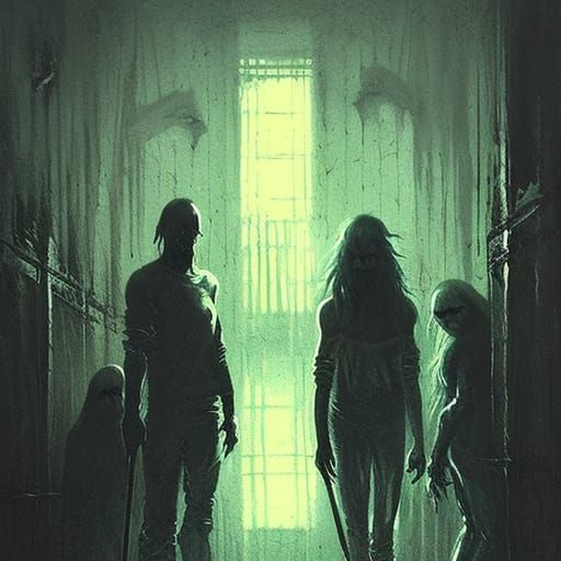 Horrific Slashers Unleashed in Neon Retro Horror Scene
