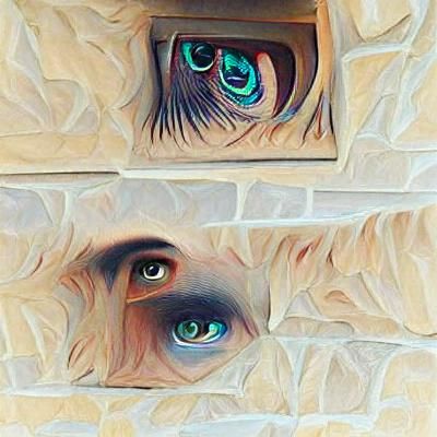 Eyes as Windows to the Soul in a Symbolic Portrait
