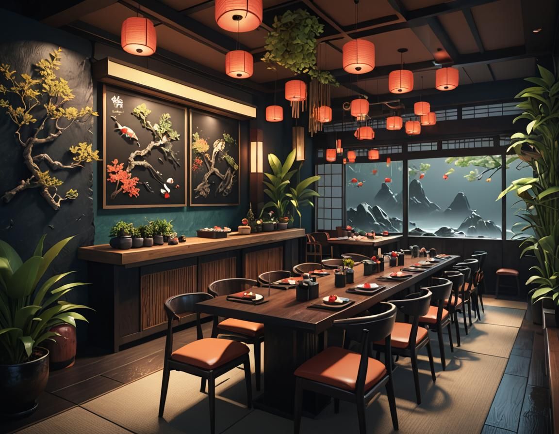 Ethereal Minimalist Japanese Oasis