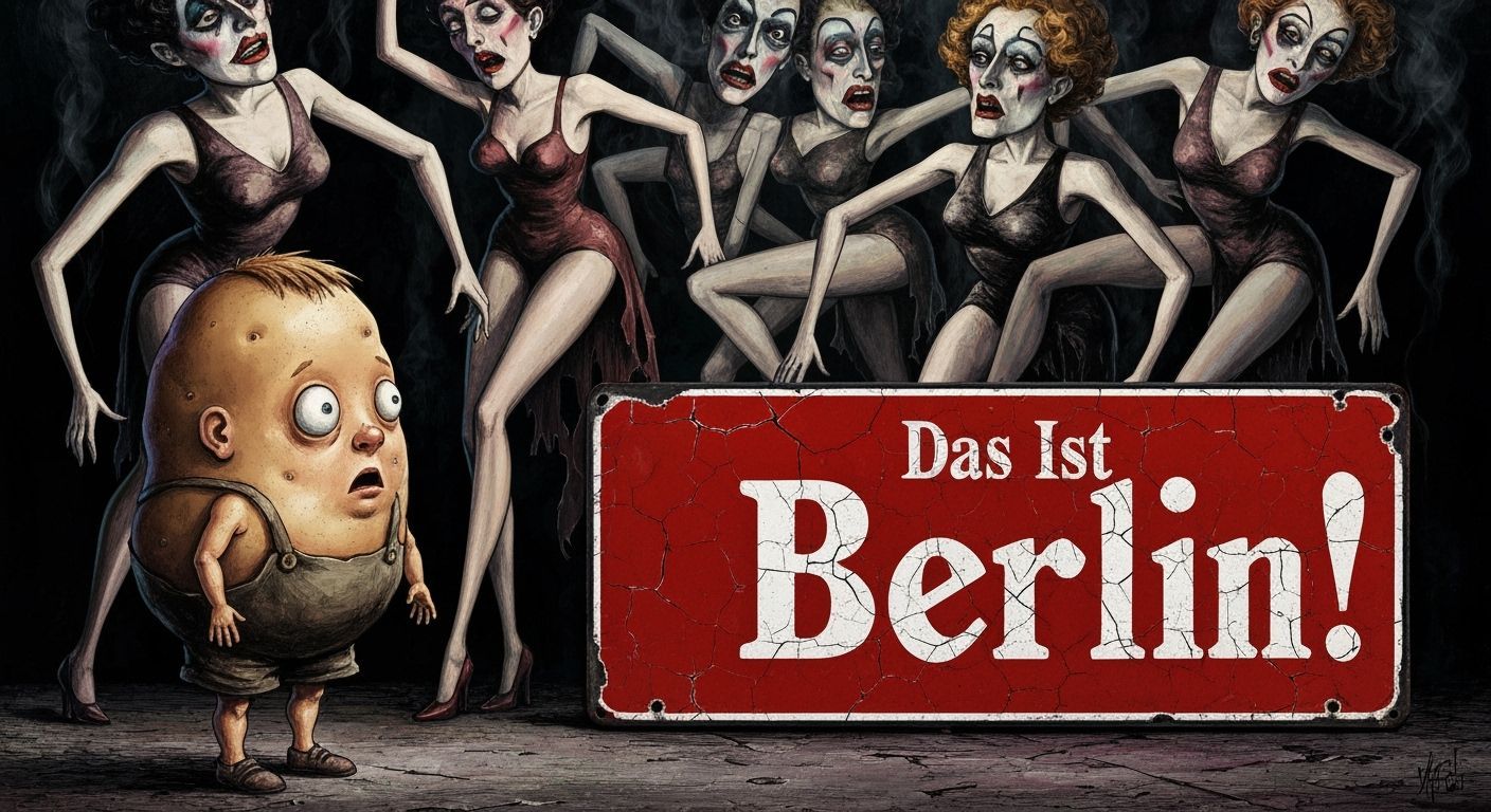 German Expressionist Dada Satire of Berlin Urban Chaos