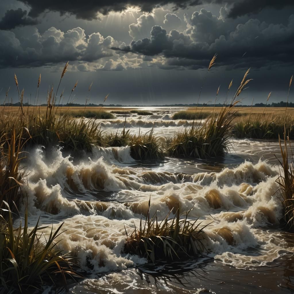 Surreal Stormfront Amidst Whispers of Wilderness