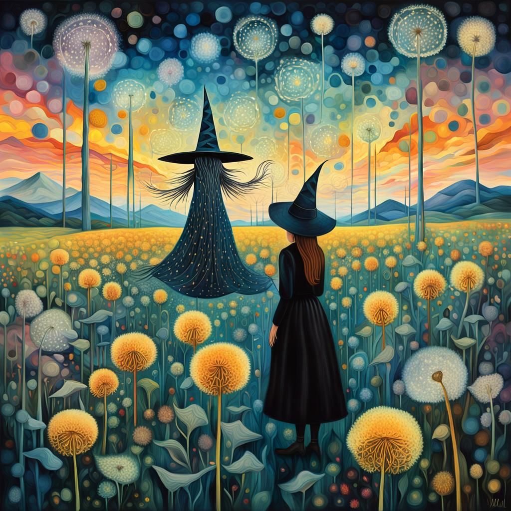 Surreal Dreamscape in Vibrant Expressionist Art