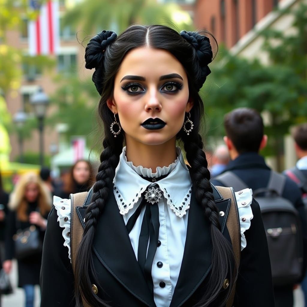 Wednesday goes to Collage 3