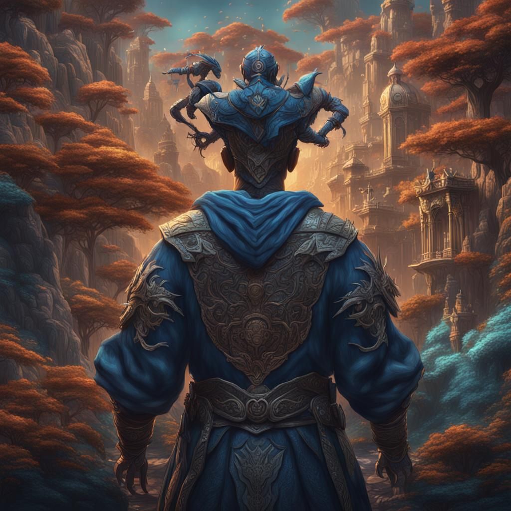 Fantastical Portrait in Detailed Matte Painting