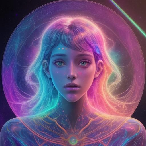 Celestial Cosmic Holographic Vortex in 8k Resolution