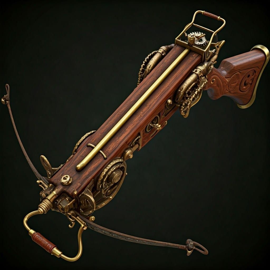 Mechanical Music Box Repeating Crossbow Ready to Fire in Vic...