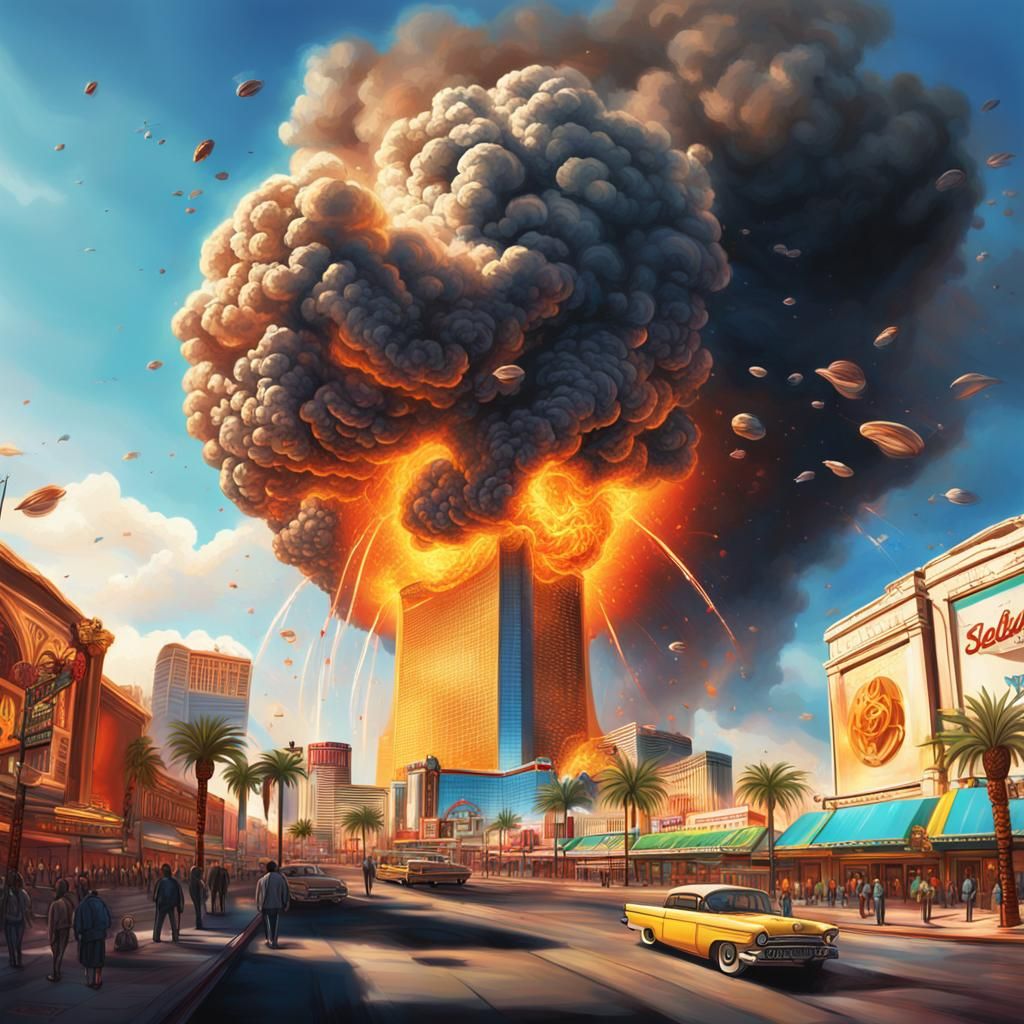 Las Vegas Inferno in Hyperrealistic Detail