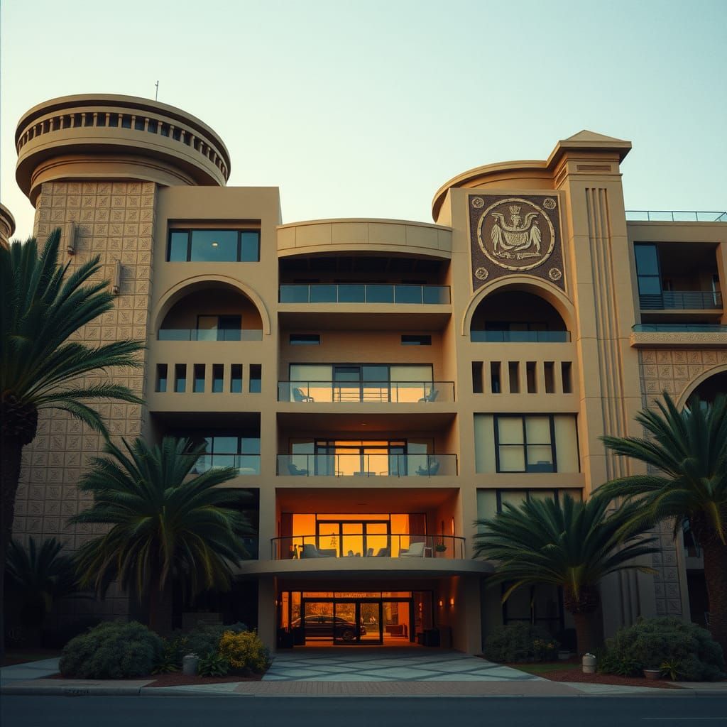 Egyptian Futurism Residential Masterpiece