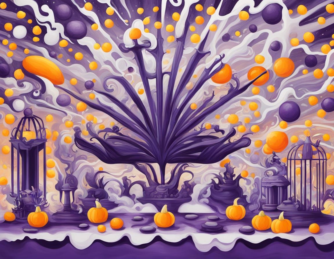 Surreal Abstract Painting of a Tiara Westar Emperor