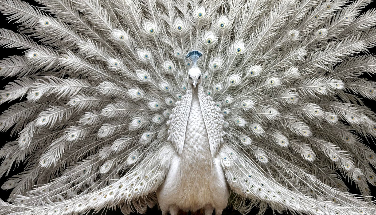 Vibrant Peacock Fractal Plumage Revealed