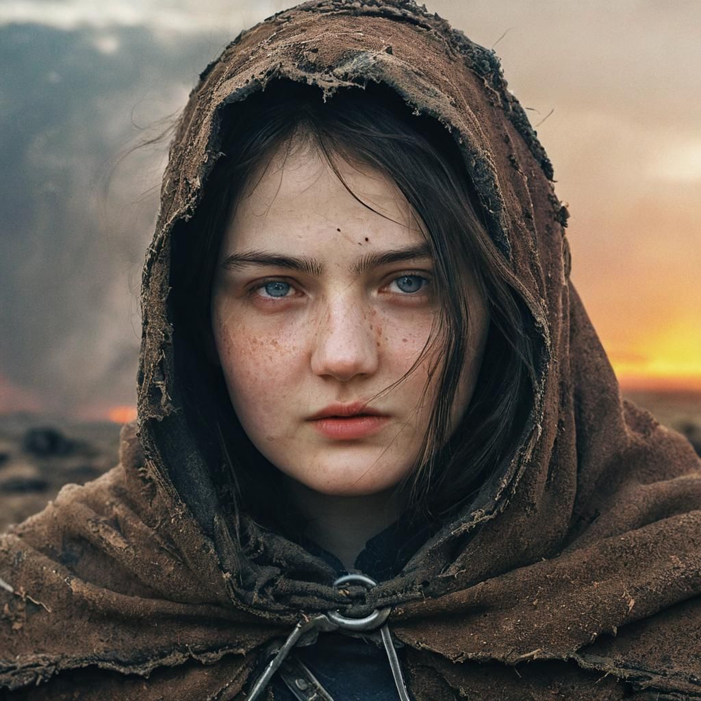 A Determined Princess in a Desolate Post-Apocalyptic Wastela...