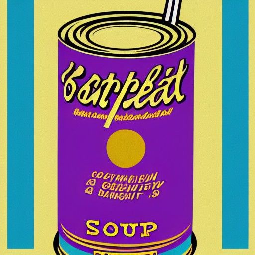 Campbell's Soup Can in Triadic Colors