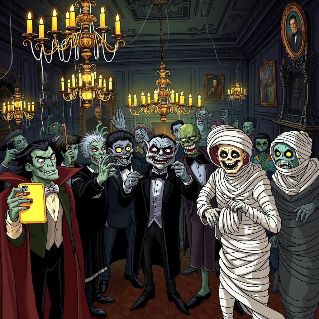 Monsters Unite in Tim Burton-Inspired Haunted Mansion