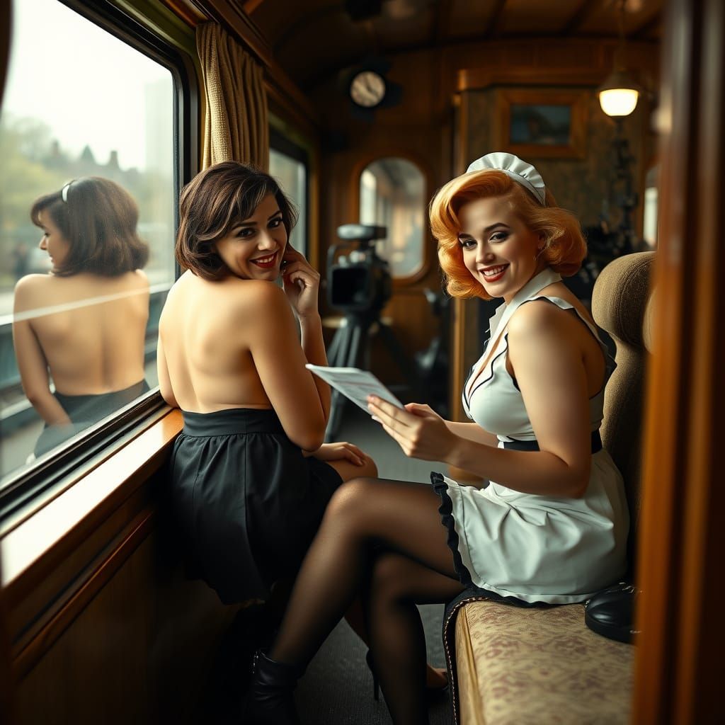 Film Shoot: Pin-Up Glamour and Subtle Horror