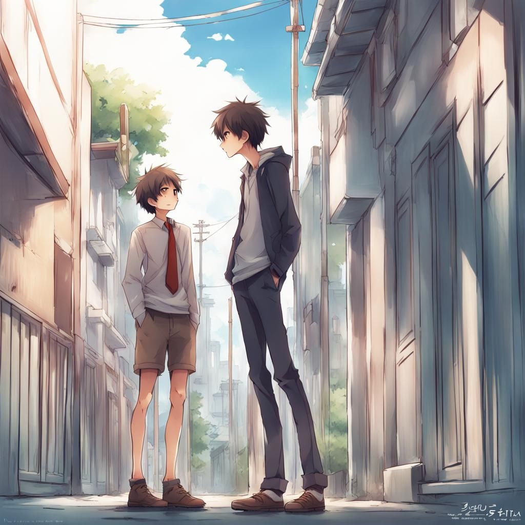 Tall Boyfriend Towers Over Young Love Interest