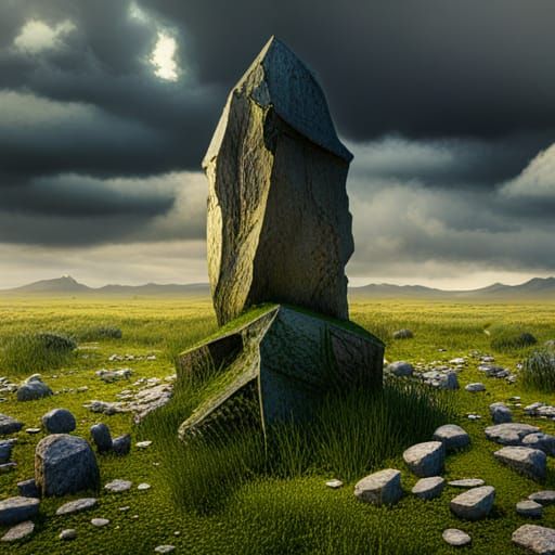 Mysterious Stone Circle in a Haunted Landscape